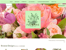 Tablet Screenshot of flowersonthecoast.com
